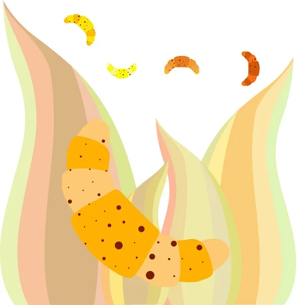 Croissant icoon. vlakke illustratie van croissant - vector icoon. croissantteken symbool — Stockvector