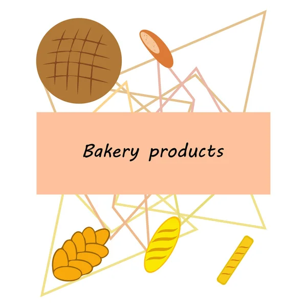 Vector ilustración de Panadería Producto Colección de Alimentos — Vector de stock
