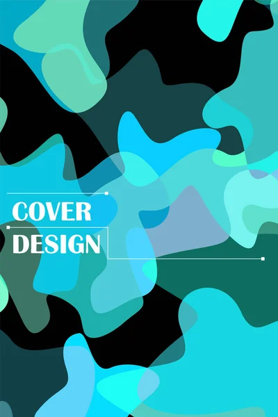 Astratto Fluido modello creativo, carta, copertina a colori. Acquerello design, liquidi, forme. Vettore di tendenza . — Vettoriale Stock
