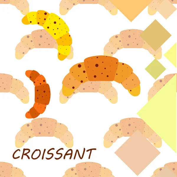 Croissant-Symbol. flache Abbildung des Croissant - Vektorsymbols. Croissant Zeichen Symbol — Stockvektor