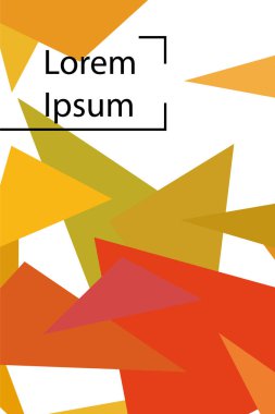 Geometrik şekillerle yapılmış broşür ve kapaklar için soyut modern poligonal arka plan.