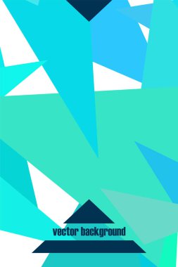 Geometrik şekillerle yapılmış broşür ve kapaklar için soyut modern poligonal arka plan.