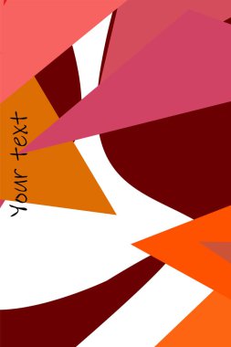 Geometrik şekillerle yapılmış broşür ve kapaklar için soyut modern poligonal arka plan.