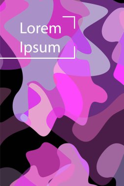 Soyut Akışkan yaratıcı şablon, kart, renk kapağı. Suluboya tasarımı, sıvılar, şekiller. Trendy vektör.