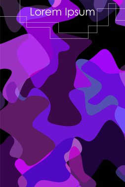 Soyut Akışkan yaratıcı şablon, kart, renk kapağı. Suluboya tasarımı, sıvılar, şekiller. Trendy vektör.