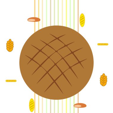 Fırın ürün gıda toplama vektör çizim