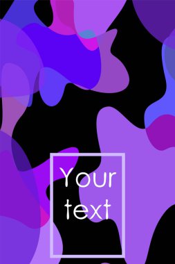 Soyut Akışkan yaratıcı şablon, kart, renk kapağı. Suluboya tasarımı, sıvılar, şekiller. Trendy vektör.