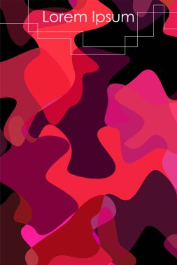 Soyut Akışkan yaratıcı şablon, kart, renk kapağı. Suluboya tasarımı, sıvılar, şekiller. Trendy vektör.