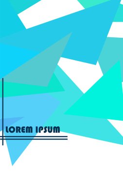 Geometrik şekillerle yapılmış broşür ve kapaklar için soyut modern poligonal arka plan.