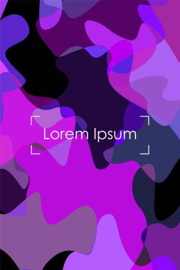 Soyut Akışkan yaratıcı şablon, kart, renk kapağı. Suluboya tasarımı, sıvılar, şekiller. Trendy vektör.