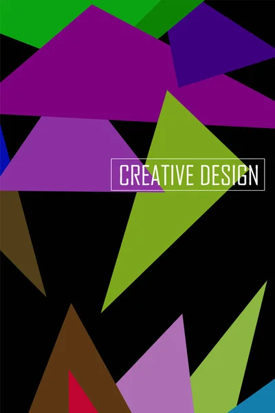 Fondo poligonal moderno abstracto para folleto y cubiertas, hecho con formas geométricas . — Vector de stock
