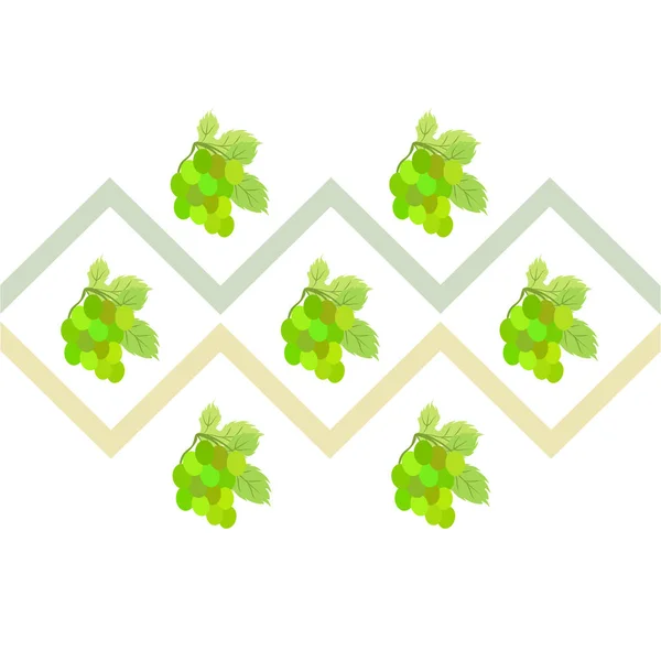 Grape with leaf. Vector elements for design — Stock Vector