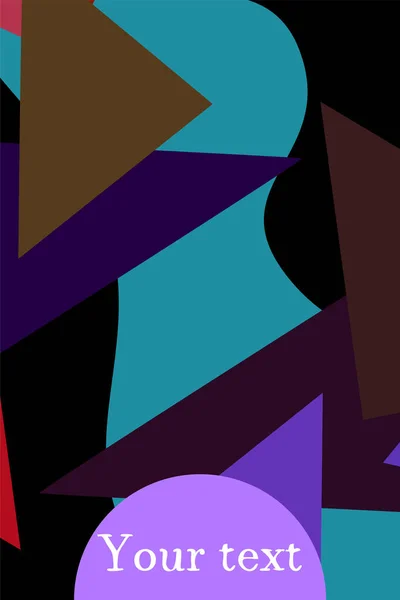 Fondo poligonal moderno abstracto para folleto y cubiertas, hecho con formas geométricas . — Vector de stock