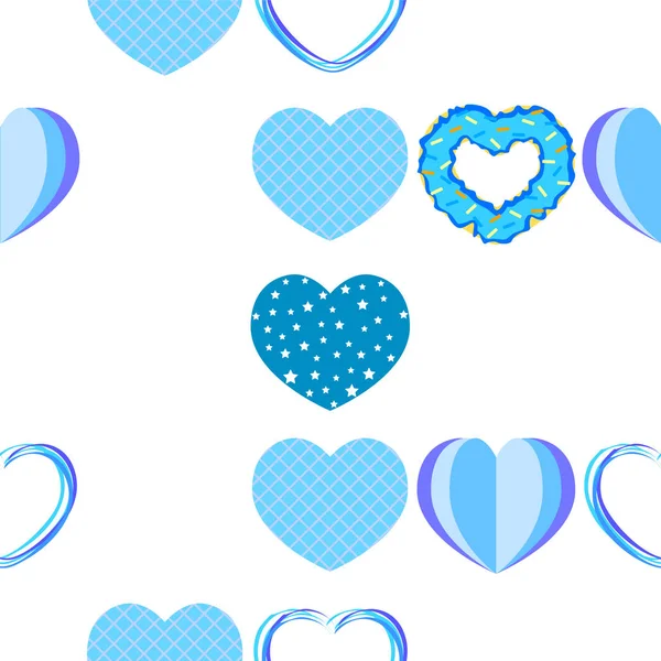 Abstract romantic background with hearts. Vector backdrop for Valentine's day. — Stock Vector