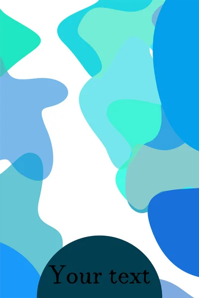 抽象流体クリエイティブテンプレート、カード、カラーカバー。水彩画のデザイン、液体、形。トレンディベクトル. — ストックベクタ