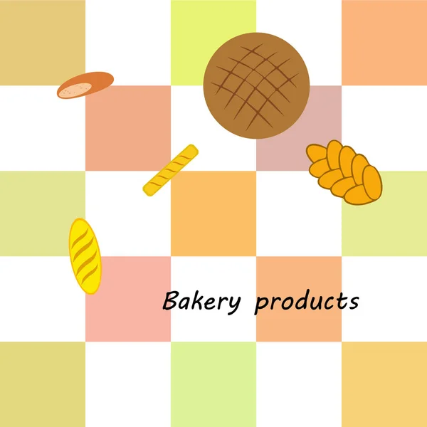 Vector ilustración de Panadería Producto Colección de Alimentos — Archivo Imágenes Vectoriales