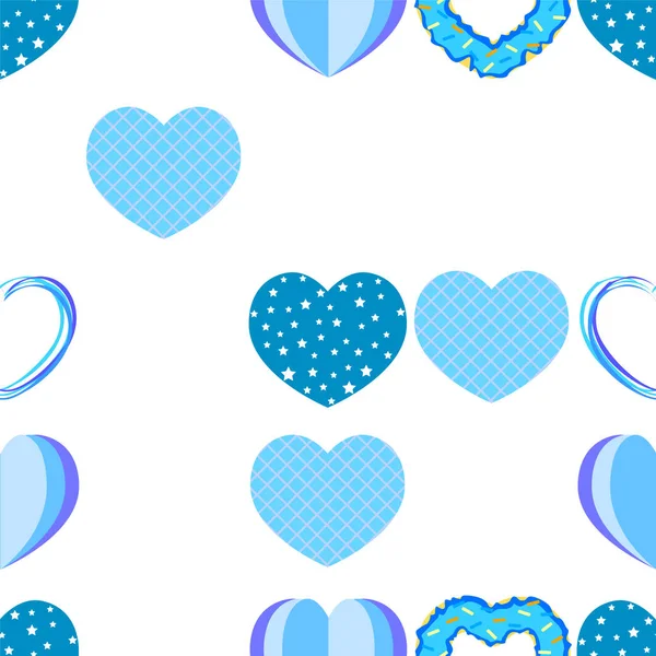 Abstract romantic background with hearts. Vector backdrop for Valentine's day. — Stock Vector