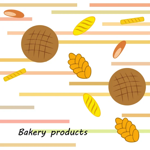 Vector ilustración de Panadería Producto Colección de Alimentos — Vector de stock