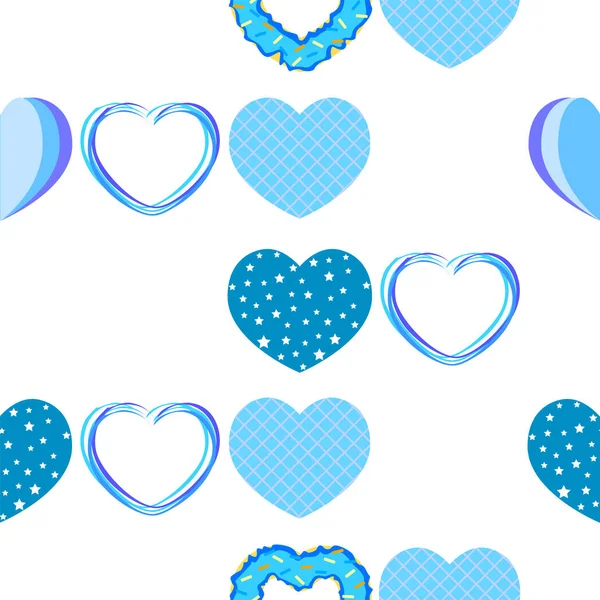 Abstract romantic background with hearts. Vector backdrop for Valentine's day. — Stock Vector