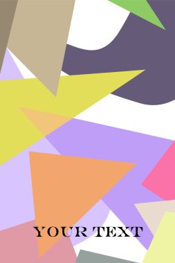 Geometrik şekillerle yapılmış broşür ve kapaklar için soyut modern poligonal arka plan.
