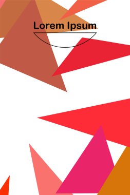 Geometrik şekillerle yapılmış broşür ve kapaklar için soyut modern poligonal arka plan.