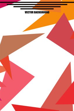 Geometrik şekillerle yapılmış broşür ve kapaklar için soyut modern poligonal arka plan.