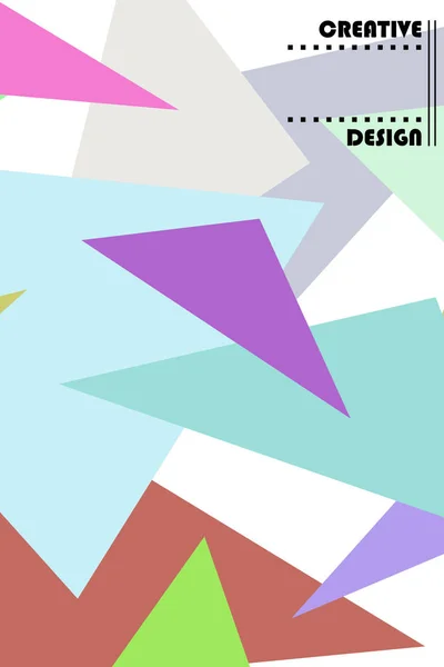 Fondo geométrico abstracto poligonal. El patrón en el estilo de origami, que consiste en triángulos . — Vector de stock