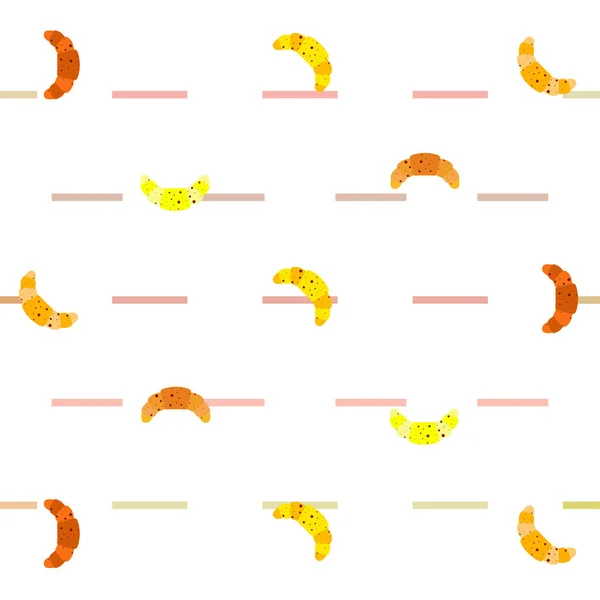 Croissant icoon. vlakke illustratie van croissant - vector icoon. croissantteken symbool — Stockvector