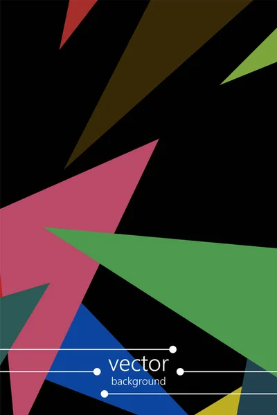 Fondo poligonal moderno abstracto para folleto y cubiertas, hecho con formas geométricas . — Vector de stock