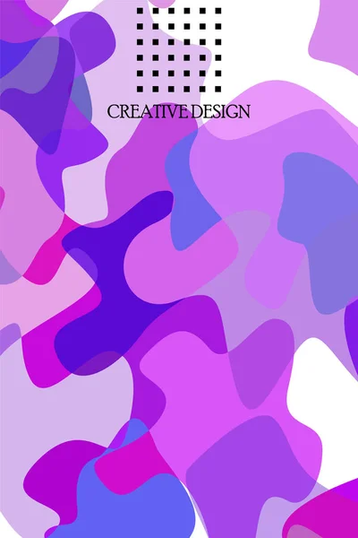 抽象流体クリエイティブテンプレート、カード、カラーカバー。水彩画のデザイン、液体、形。トレンディベクトル. — ストックベクタ