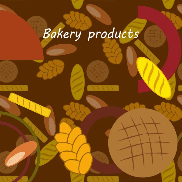 Vector ilustración de Panadería Producto Colección de Alimentos — Vector de stock