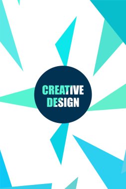 Geometrik şekillerle yapılmış broşür ve kapaklar için soyut modern poligonal arka plan.