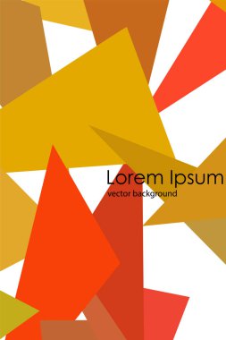 Geometrik şekillerle yapılmış broşür ve kapaklar için soyut modern poligonal arka plan.