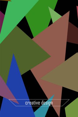 Geometrik şekillerle yapılmış broşür ve kapaklar için soyut modern poligonal arka plan.