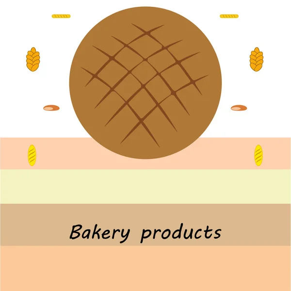 Ilustração vetorial da coleção de alimentos de produtos de padaria —  Vetores de Stock