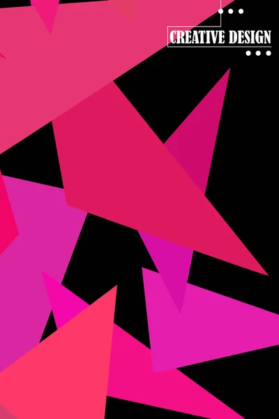 Fond polygonal abstrait géométrique. Le motif dans le style de l'origami, qui se compose de triangles . — Image vectorielle