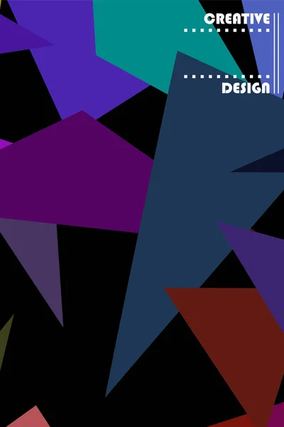 Абстрактный современный полигональный фон для брошюр и обложек, выполненный с геометрическими вставками . — стоковый вектор