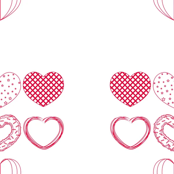 Реферат романтичний фон з сердечками. Векторний фон на день Святого Валентина. — стоковий вектор