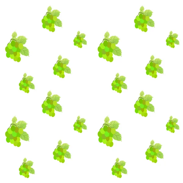 Uva con hoja. Elementos vectoriales para el diseño — Vector de stock