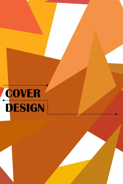 Abstrakt modern poligonal bakgrund för broschyr och omslag, gjord med geometriska former. — Stock vektor