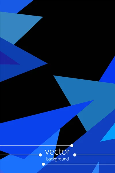幾何学的形状で作られたパンフレットやカバーのための抽象的な現代のポリゴナル背景. — ストックベクタ