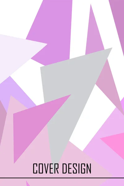 Geometrik soyut poligonal arka plan. Üçgenlerden oluşan origami stilinde desen. — Stok Vektör