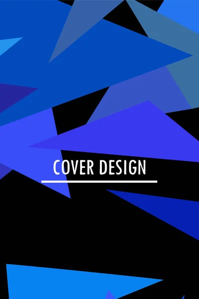 Abstrakter, moderner poligonaler Hintergrund für Broschüren und Einbände mit geometrischen Formen. — Stockvektor