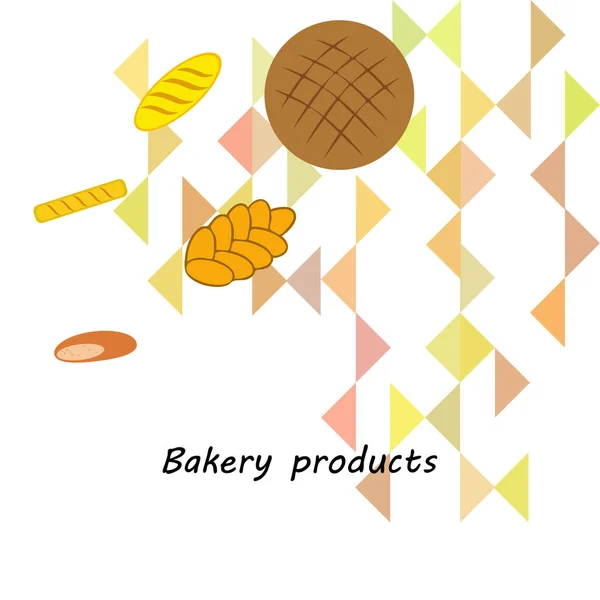 Vector illustration of Bakery Product Food Collection — Stock Vector