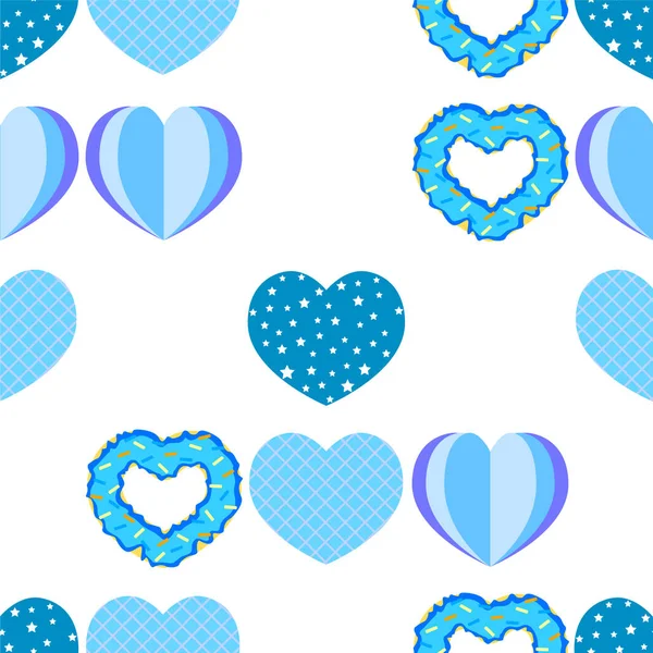 Abstract romantic background with hearts. Vector backdrop for Valentine's day. — Stock Vector