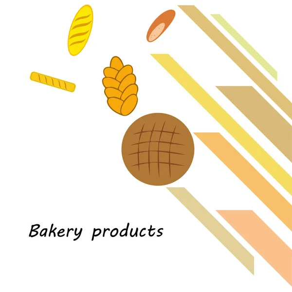 Vector ilustración de Panadería Producto Colección de Alimentos — Vector de stock