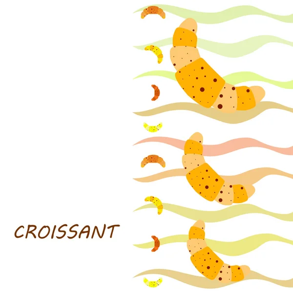 Croissant ikon. lapos illusztrációja croissant - vektor ikon. croissant jel szimbólum — Stock Vector