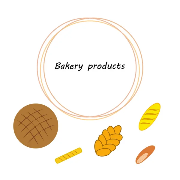 Vector ilustración de Panadería Producto Colección de Alimentos — Vector de stock