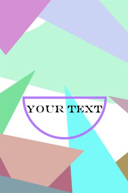 Geometrik şekillerle yapılmış broşür ve kapaklar için soyut modern poligonal arka plan.