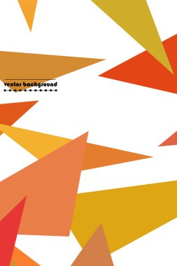 Geometrik şekillerle yapılmış broşür ve kapaklar için soyut modern poligonal arka plan.